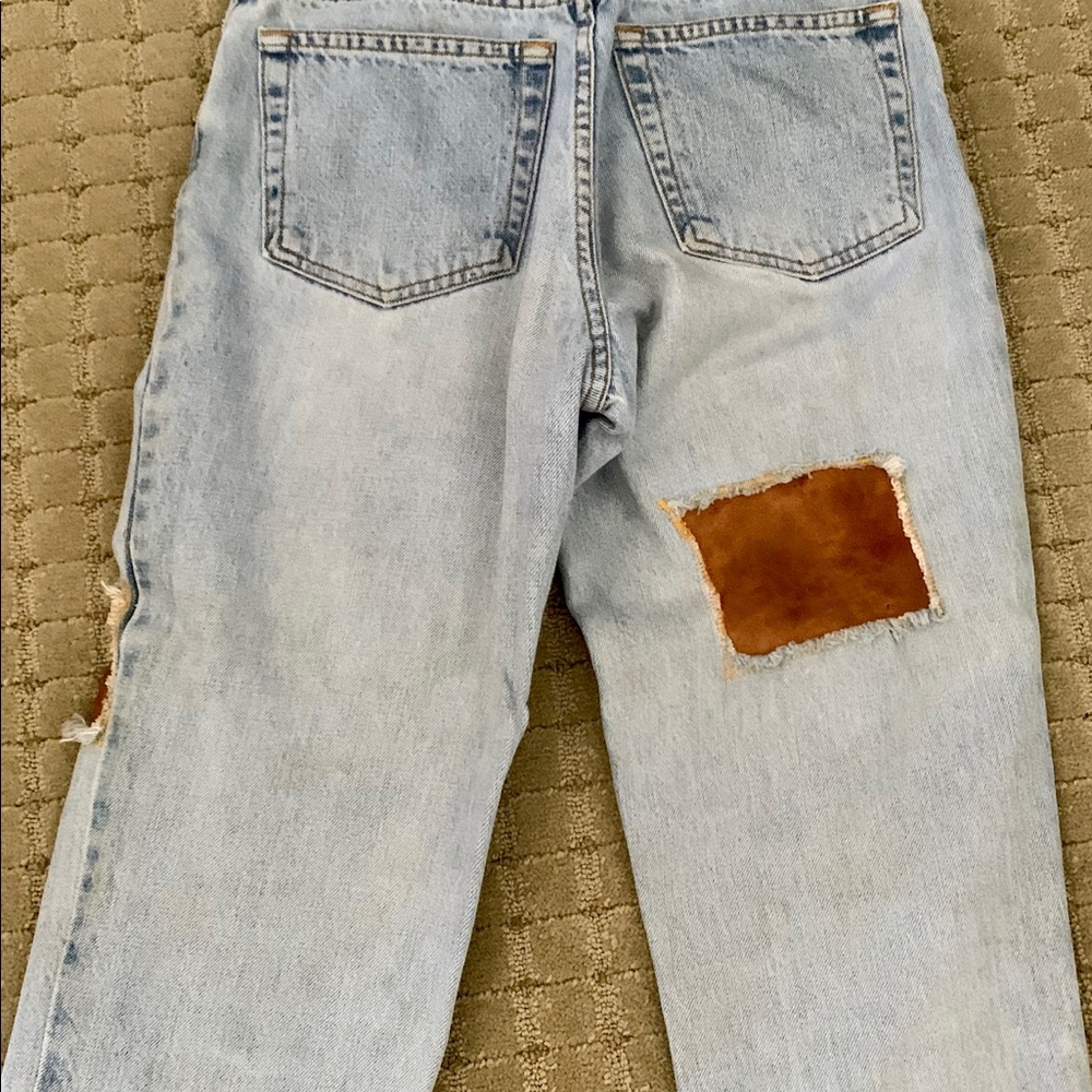 Patched abstract jeans - Picture 3 of 3